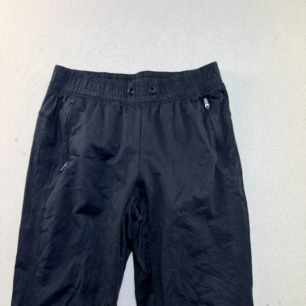 All in Motion Joggers Boy Large 10/12 Black Excellent Zipper Pockets Athletic
